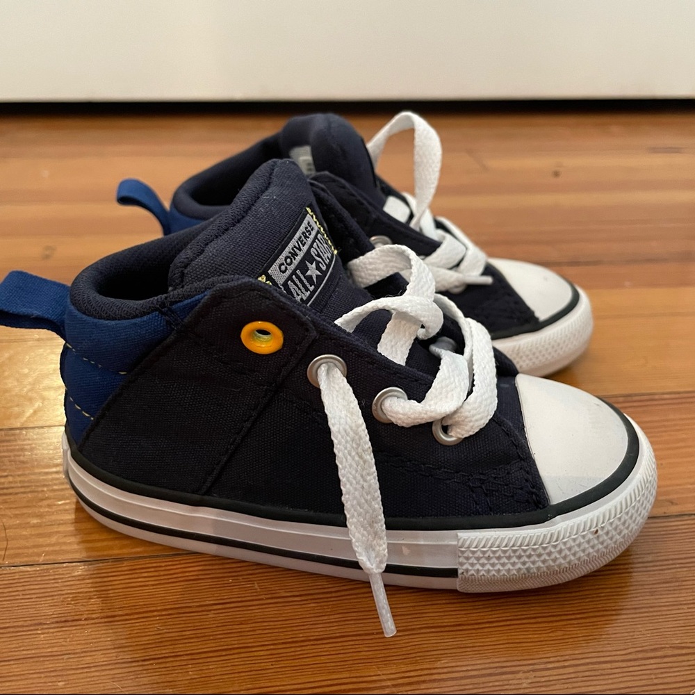 Almost new Converse blue high tops size 6